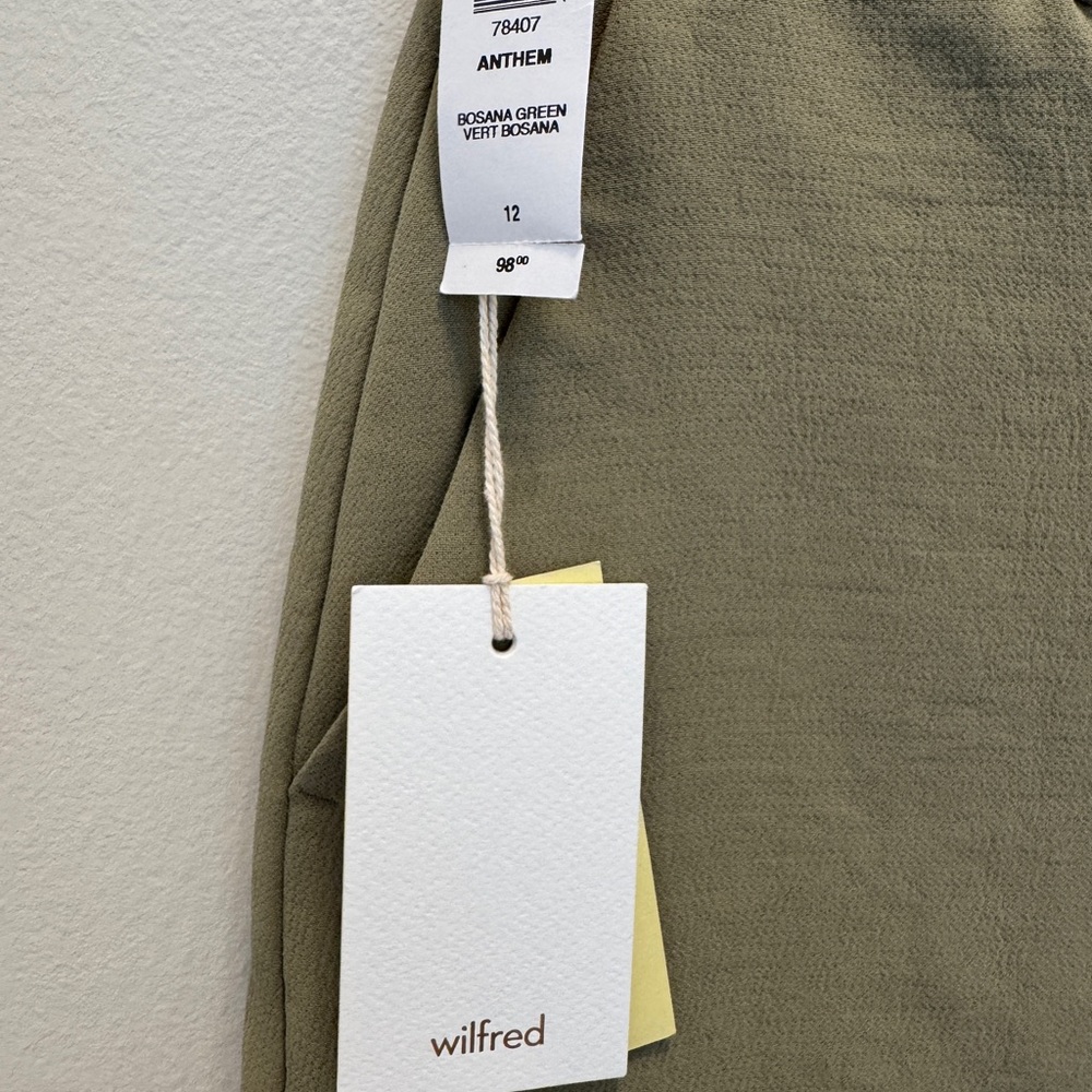 Aritzia Wilfred Anthem Shorts | Green Tailored Shorts | Size 12 | NWT - Picture 11 of 16